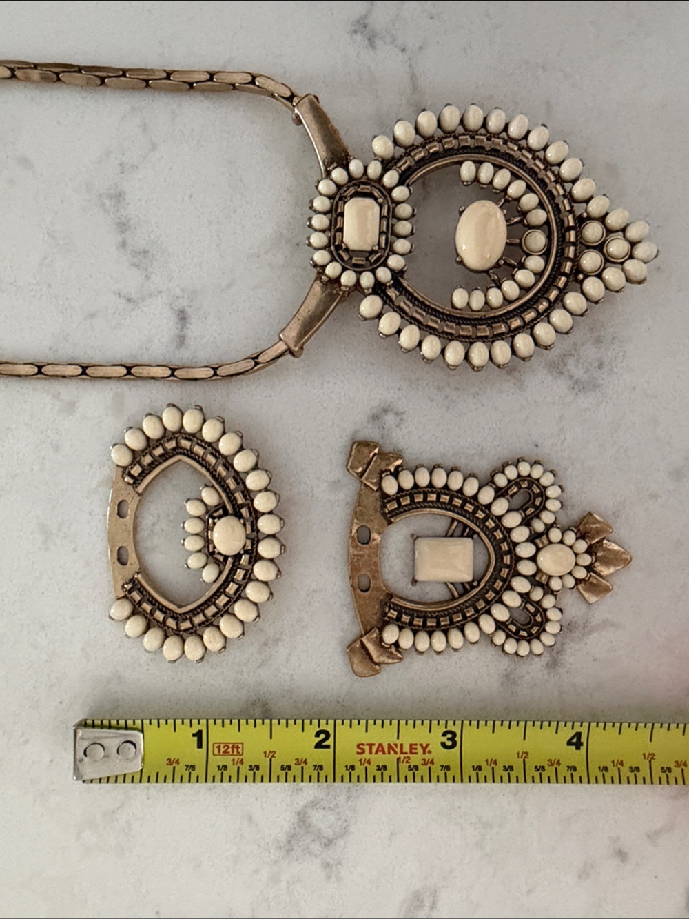 Stella and Dot Ivory Beaded Statement Necklace - 8 necklaces in 1! - Picture 9 of 13